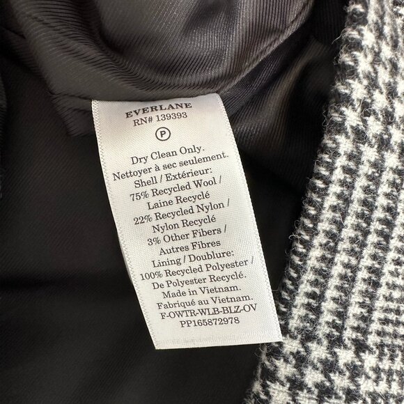 Everlane The Oversized Blazer in wool - Glen Plaid - Picture 8 of 9